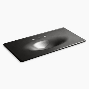 K3052-8-7 Iron/Impressions Vanity Top Bathroom Vanity - Black