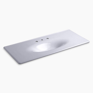 K-3053-8-GRL Iron/Impressions Vanity Top Bathroom Vanity - Lavender Grey K-3053-8-GRL Iron/Impressions Vanity Top Bathroom Vanity - Lavender Grey