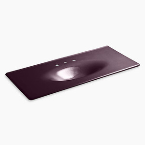 K-3053-8-PLM Iron/Impressions Vanity Top Bathroom Vanity - Black Plum K-3053-8-PLM Iron/Impressions Vanity Top Bathroom Vanity - Black Plum