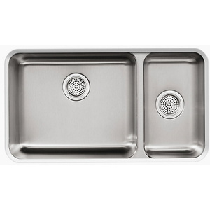 K3174-NA Undertone Stainless Steel Undermount - Double Bowl Kitchen Sink - Stainless Steel