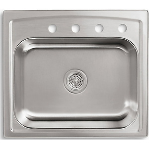 K3348-4-NA Toccata Stainless Steel Single Bowl Kitchen Sink - Stainless Steel K3348-4-NA Toccata Stainless Steel Single Bowl Kitchen Sink - Stainless Steel