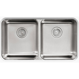 K3351-NA Undertone Stainless Steel Undermount - Double Bowl Kitchen Sink - Stainless Steel