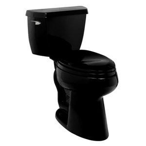 K35057 Wellworth Two Piece Toilet - Black