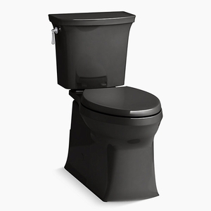 K3814-7 Corbelle Two Piece Toilet - Black K3814-7 Corbelle Two Piece Toilet - Black