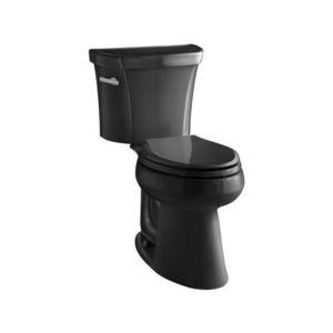 K3889-7 Highline Two Piece Toilet - Black K3889-7 Highline Two Piece Toilet - Black