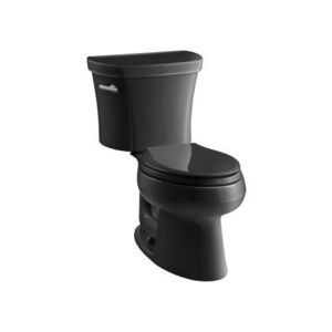 K3948-7 Wellworth Two Piece Toilet - Black