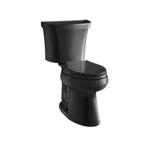 K3999-RA-7 Highline Two Piece Toilet - Black