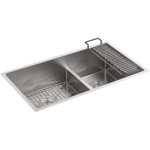 K5284-NA Strive Stainless Steel Undermount - Double Bowl Kitchen Sink - Stainless Steel