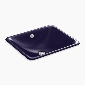 5400-DGB Iron Plains Undermount Style Bathroom Sink - Indigo Blue 5400-DGB Iron Plains Undermount Style Bathroom Sink - Indigo Blue