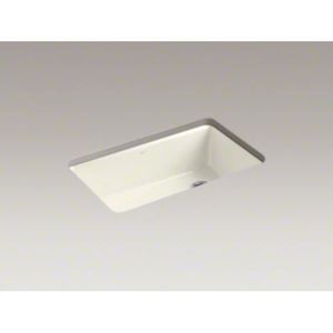 K5871-5UA3-96 Riverby White/Color Undermount - Single Bowl Kitchen Sink - Biscuit