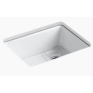 K5872-5UA1-0 Riverby White/Color Undermount - Single Bowl Kitchen Sink - White