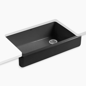 K6488-7 Whitehaven Apron Front / Specialty Sink Kitchen Sink - Black K6488-7 Whitehaven Apron Front / Specialty Sink Kitchen Sink - Black