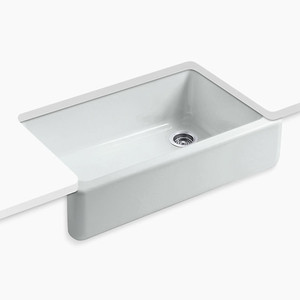 K6489-95 Whitehaven Apron Front / Specialty Sink Kitchen Sink - Ice Grey K6489-95 Whitehaven Apron Front / Specialty Sink Kitchen Sink - Ice Grey