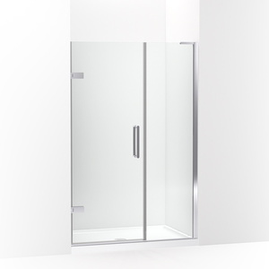 K27604-10L-SHP Composed Shower Door - Fixed Shower Door - Bright Polished Silver