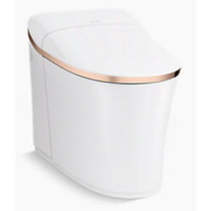 K77795-0RG Eir One Piece Toilet - White with Rose Gold Trim K77795-0RG Eir One Piece Toilet - White with Rose Gold Trim