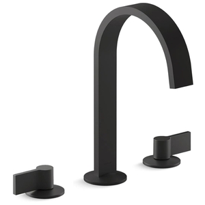 K77968-BL/K77974-4-BL Components 8'' Widespread Bathroom Faucet - Matte Black