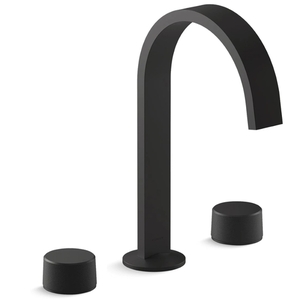 K77968-BL/K77974-8-BL Components 8'' Widespread Bathroom Faucet - Matte Black