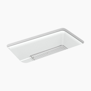 K8206-CM6 Cairn White/Color Undermount - Single Bowl Kitchen Sink - Matte White