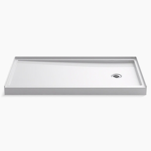 K8458-0 Rely Single Threshold 48'' and Larger Shower Base - White