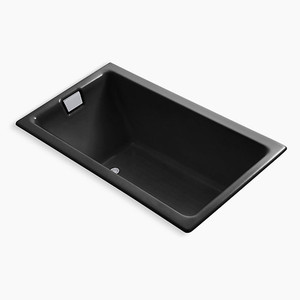 K855-7 Tea-For-Two 66" Soaking Tub - Black