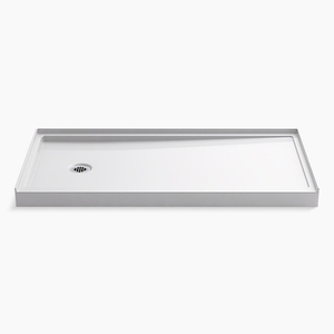 K8643-0 Rely Single Threshold 48'' and Larger Shower Base - White