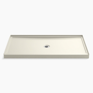K8649-96 Rely Single Threshold 48'' and Larger Shower Base - Biscuit