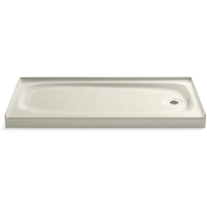K9054-96 Salient Single Threshold 48'' and Larger Shower Base - Biscuit K9054-96 Salient Single Threshold 48'' and Larger Shower Base - Biscuit