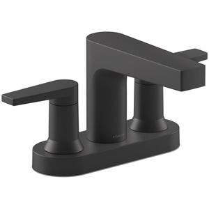 K97031-4-BL Taut 4'' Centerset Bathroom Faucet - Matte Black