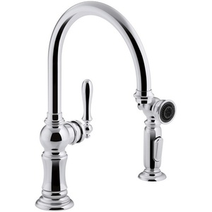 K99262-CP Artifacts Single Handle Kitchen Faucet - Polished Chrome