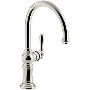 K99263-SN Artifacts Single Handle Kitchen Faucet - Vibrant Polished Nickel