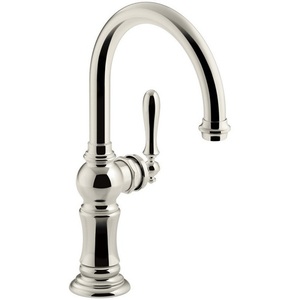 K99264-SN Artifacts Single-Hole Bar Faucet - Vibrant Polished Nickel