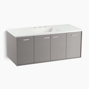 K99544-1WT Jute Vanity Base Bathroom Vanity - Mohair Grey K99544-1WT Jute Vanity Base Bathroom Vanity - Mohair Grey