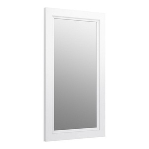 K99665-1WA Damask Square / Rectangular Mirror - Linen White