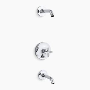 KT14420-3L-CP Purist Tub & Shower Faucet Trim Trim Kit - Polished Chrome