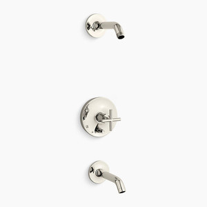 KT14420-3L-SN Purist Tub & Shower Faucet Trim Trim Kit - Vibrant Polished Nickel