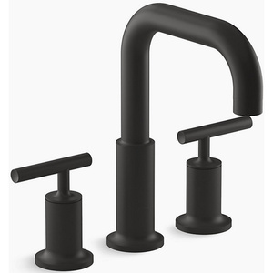 KT14428-4-BL Purist Tub Faucet Trim Trim Kit - Matte Black