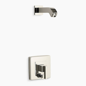 KT14665-4L-SN Loure Shower Faucet Trim Trim Kit - Vibrant Polished Nickel