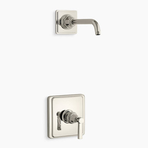 KTLS13134-4A-SN Pinstripe Shower Faucet Trim Trim Kit - Vibrant Polished Nickel