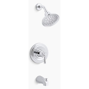 KTS395-4G-CP/K8304-K-NA Devonshire One Handle Tub & Shower Faucet - Polished Chrome