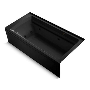 K1124-RAW-7 Archer 72"x 36" Whirlpool Bath - Black K1124-RAW-7 Archer 72"x 36" Whirlpool Bath - Black