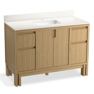 K32839-WEK Solive Over 45" Bathroom Vanity - Light Oak