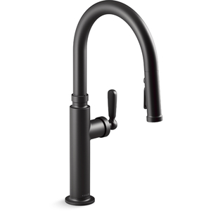 K28358-RT2-BL Edalyn by Studio McGee Pull-Out Spray Kitchen Faucet - Matte Black