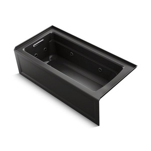 K1949-LA-7 Archer 66" Whirlpool Bath - Black