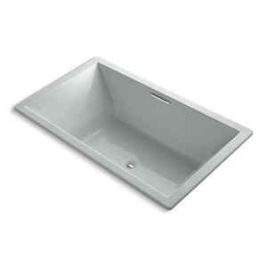 K1174-VBW-95 UnderScore VibrAcoustic 72" x 42" Soaking Tub - Ice Grey