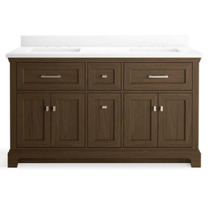 K29263-BD1-DAK Charlemont Double Vanity Bathroom Vanity - Draper Oak