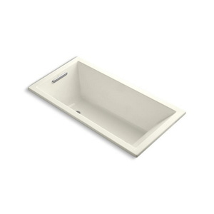 K1167-VBW-96 UnderScore VibrAcoustic 60'' x 30'' Soaking Tub - Biscuit