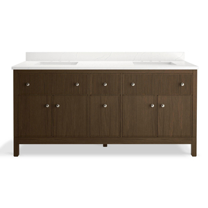 K35023-DAK Malin by Studio McGee Over 45" Bathroom Vanity - Draper Oak