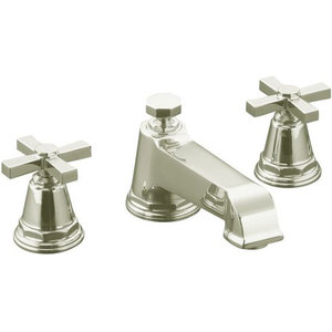 KT131403ASN/K300K Pinstripe Pure Deck Mount Tub Faucet - Vibrant Polished Nickel