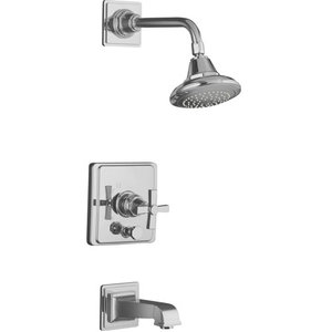 KT131333ACP/K11748KS Pinstripe Pure One Handle Tub & Shower Faucet - Polished Chrome