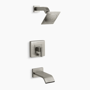 KT14664-4-BN/K11748-K-NA Loure One Handle Tub & Shower Faucet - Vibrant Brushed Nickel